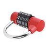 4 Dial Digit Code Combination Padlock Travel Suitcase Gym Locker Security Password Lock Red