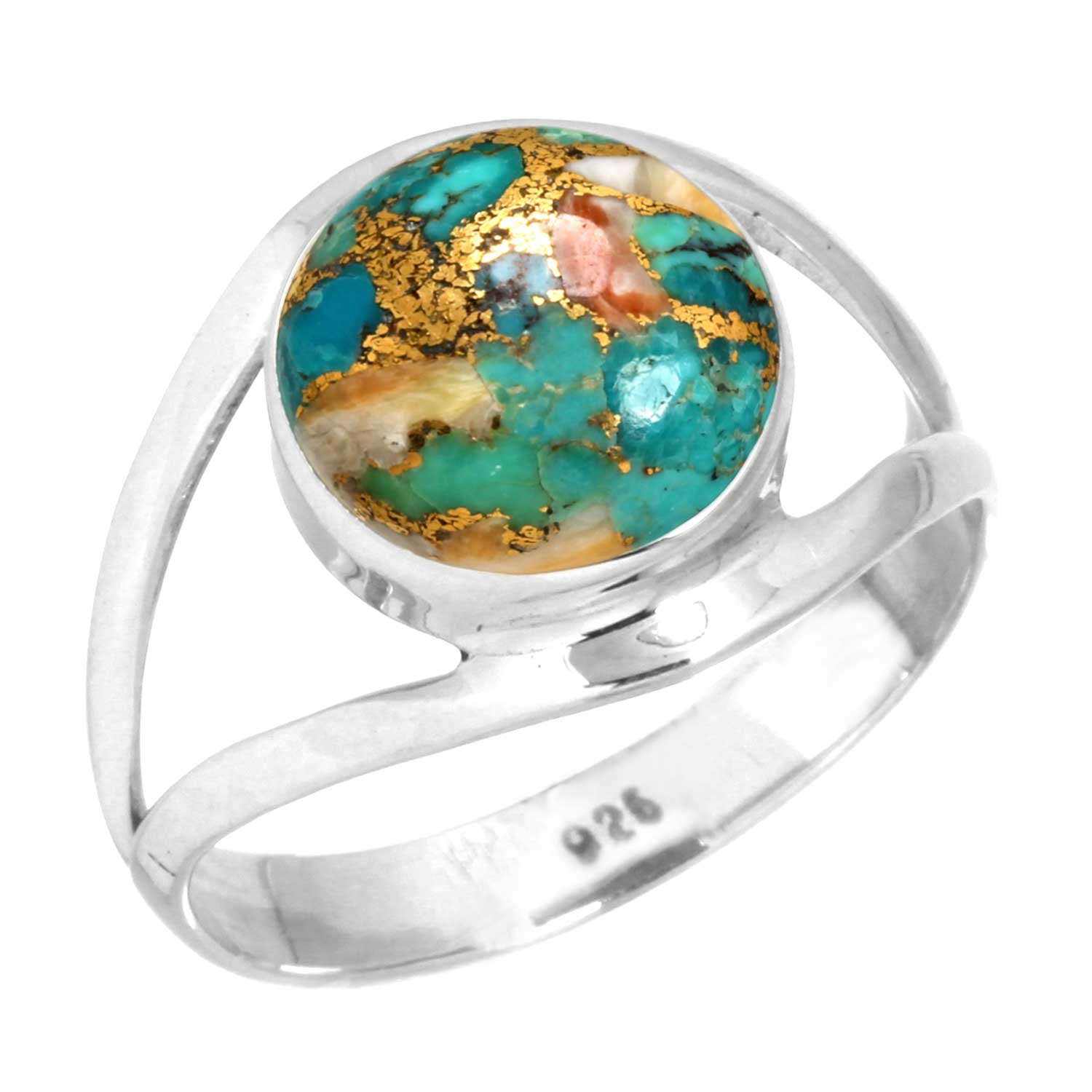 

Кольцо из стерлингового серебра 925 пробы Женское с драгоценным камнем Ручной работы Ювелирное изделие Подарок на День благодарения Мукаит Монтанский агат Моховой агат Иглистая устрица Родонит Глаз Шивы 7