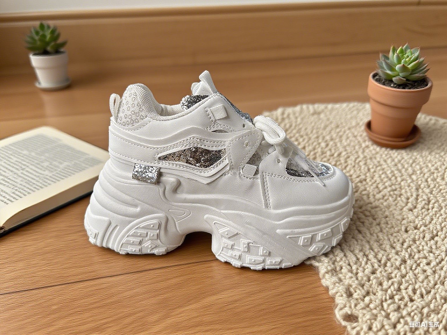 thick-soled women s autumn new fashion inner height-increasing women s shoes versatile sports and leisure shoes 35