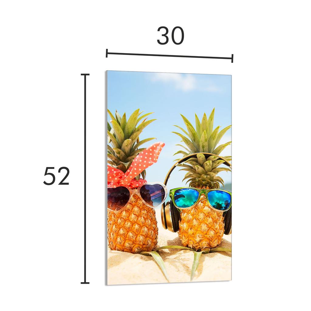Szklana Deska Do Krojenia 30X52 Ananas