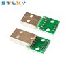 5PCS DIY Kit Mini Micro USB Male Connector to DIP Adapter 2.54mm 5pin Female Connector for Electronic Projects