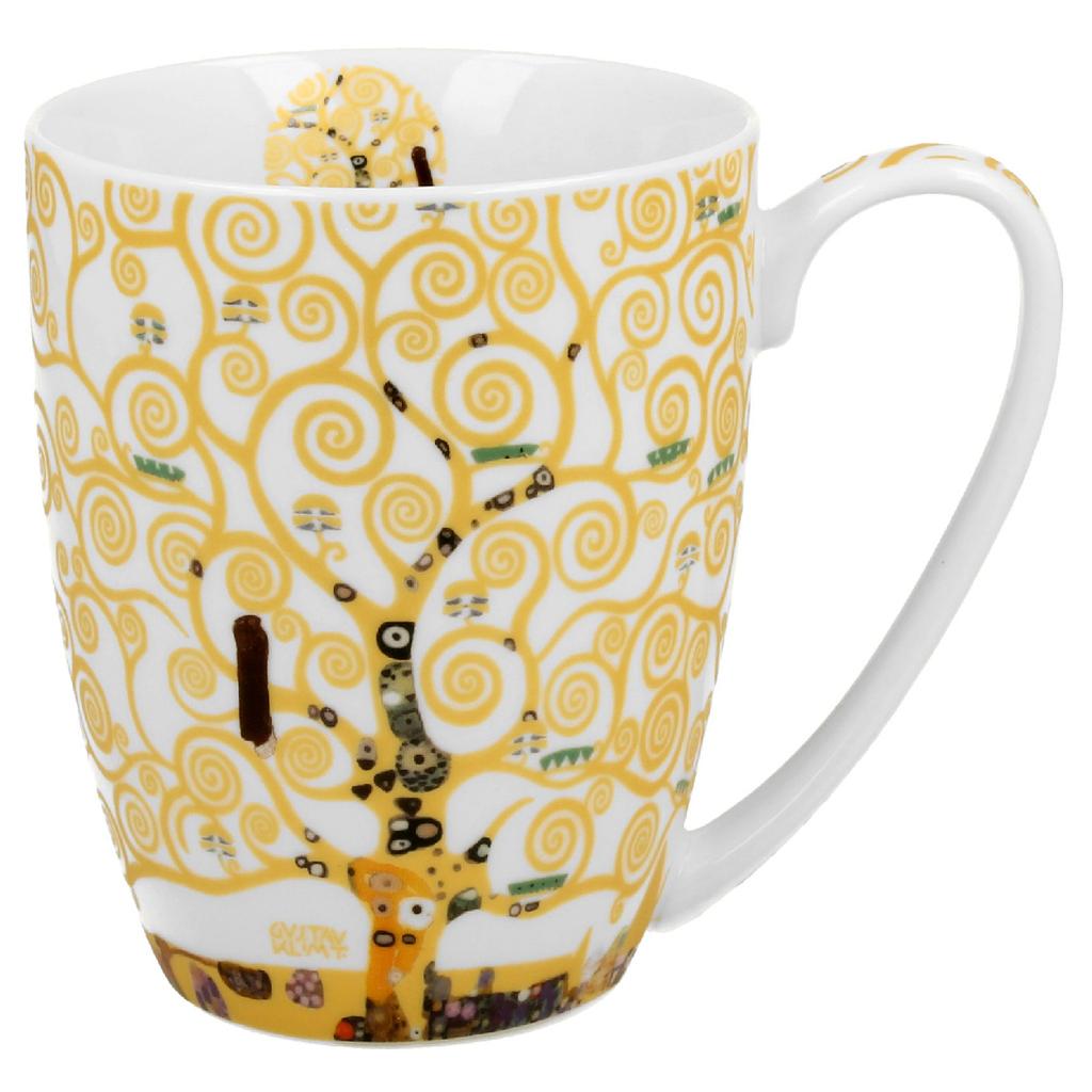 Porcelanowy Kubek Klimt Ecru Tree Of