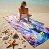 Custom Name Frozen Friendship Stylish Digital Printing Beach Towel Quick‑Drying Absorbent Blanket for Beach Pool Gym Travel