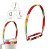 Gradient Color Water Bottle Handle Sling Strap Soft Silicone Water Cup Hanging Rope Sleeve For Most 8-40Oz Bottles Accessories
