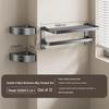 JOMOO Bathroom Storage and Towel Rack 3-Piece Set