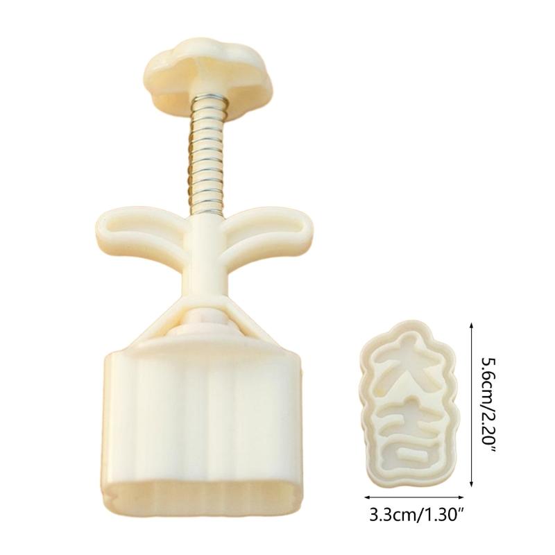 Chinese Character Mooncake Press Mold Cookie Stamps Chinese MidAutumn Moon Cake Makers Decoration Tool for DIY Cookie