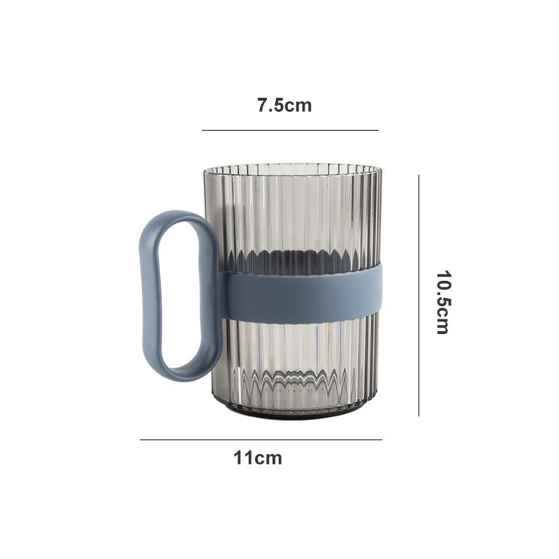 

Минималистичный держатель для зубных щеток и стакан для воды с ручкой в стиле легкой роскоши для пары 301-400ml синий