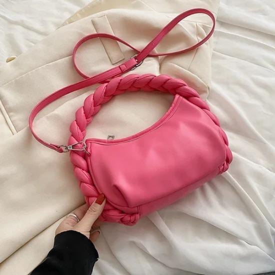 Luxury Design Women's Hobo Pleated Tote Sweet Color Underarm Bag Small Bag and Bags Shoulder Bag