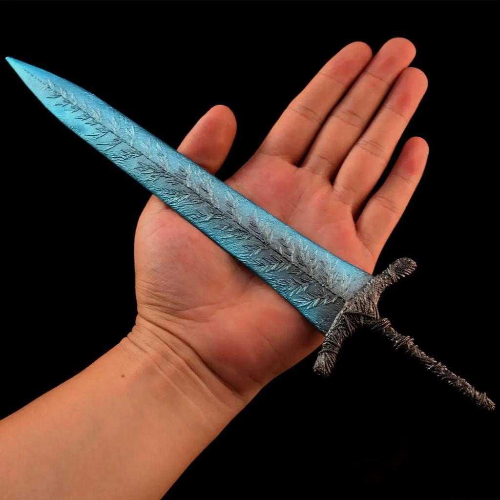 30cm/11.8in Dark Moon Greatsword Weapon Model Game Peripherals Figure Model All Metal Knife Toy Sword Cosplay Ornaments Gifts