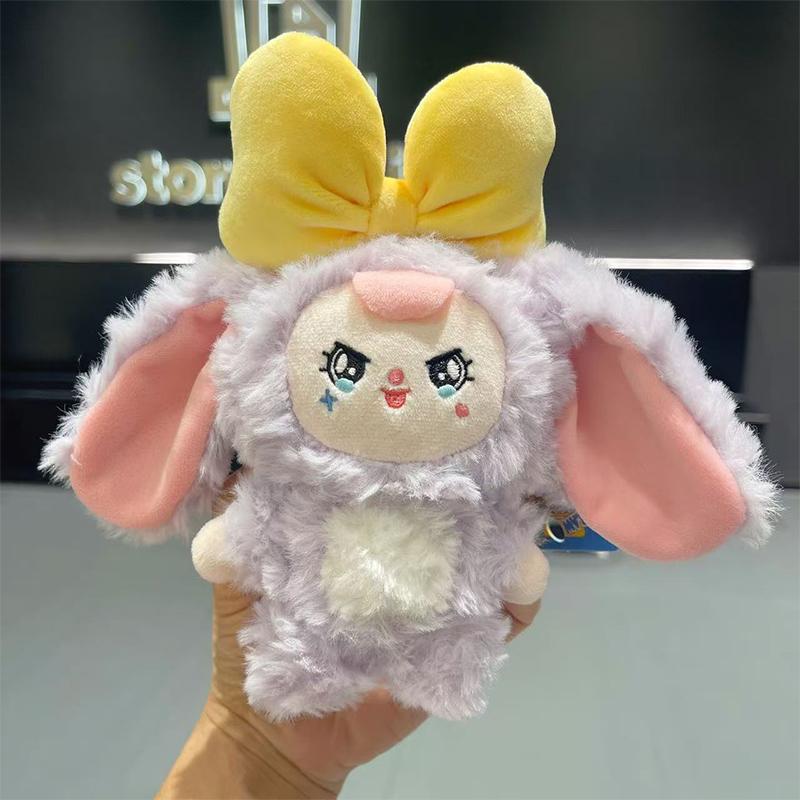 Cartoon Bunny Dress Up Doll Keychain Creative Cute Dolls Keychain Pendant Children Collection Toys Schoolbag Decoration Gifts