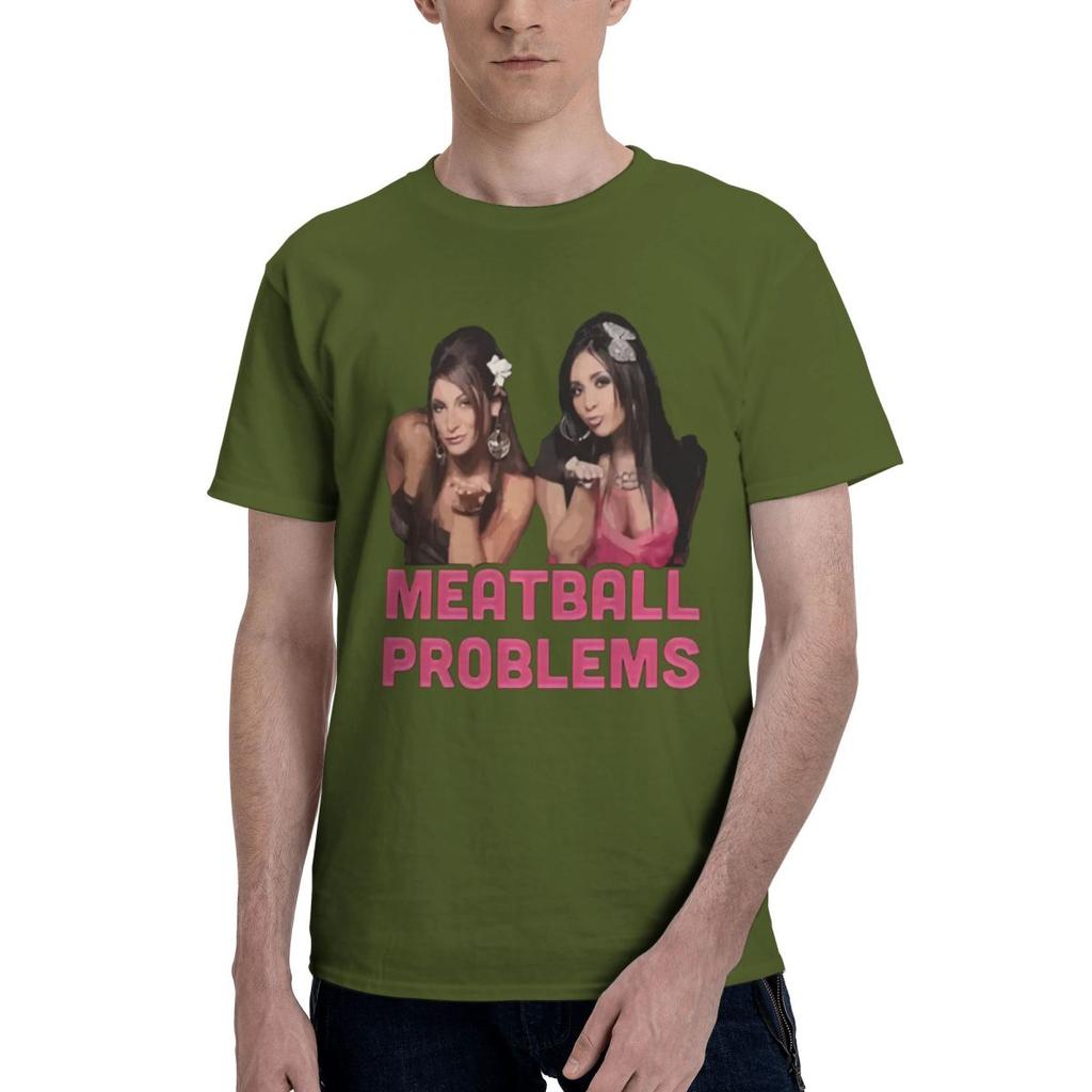 Meatball Problems Snooki Jersey Shore 100 Cotton Casual Breathable Confortable Man Mens Clothing Brands Men TShirt