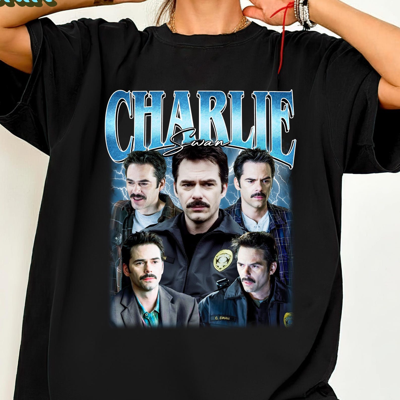 Charlie Swan Vintage Shirt, Edward Cullen Shirt, Charlie Swan Fan Shirt, Funny Charlie Swan Shirt XL