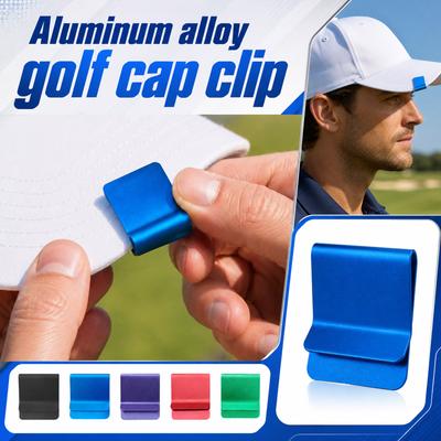 Aluminum Golf Hat Clips 4pc Set Durable Lightweight Magnetic Design for Secure Attachment To Golf Caps and Accessories