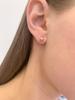 Water Drop Pearl Rhinestone Tassel Earrings