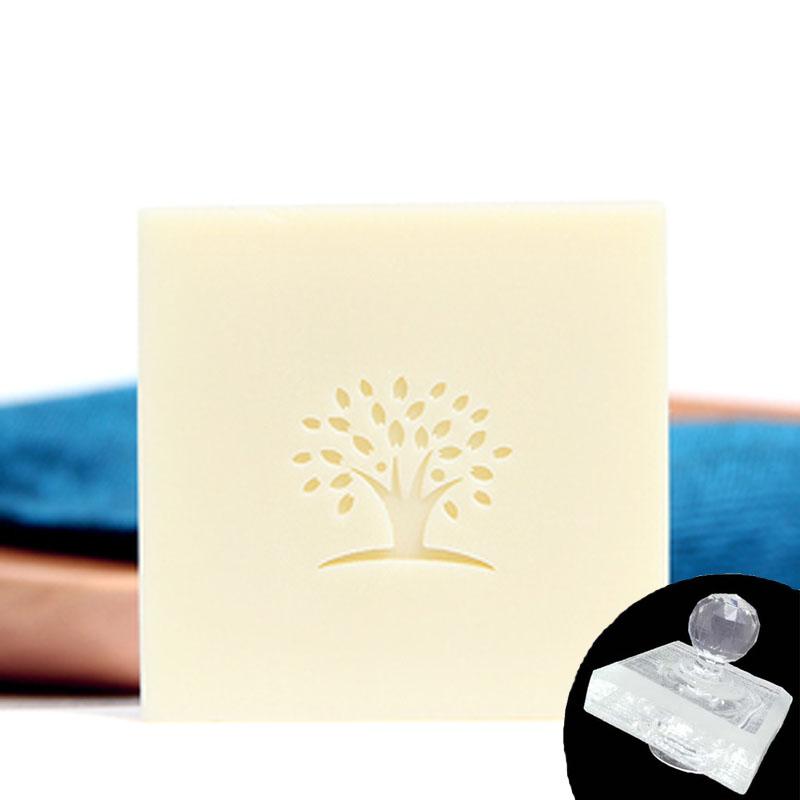 Handmade Soap Stamp Chapter, Acrylic DIY Seal, Organic Natural Soap Making Tools, Leaf Tree Plants Chapters