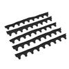5 PCS Heat Resistant Kitchen Gap Filler Black Oven Gap Cover Durable Stove Gap Cover  Stovetop Oven