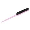 Teasing Hair Brush Hair Care Portable 3 Row Teasing Brush for Beard Salon Travel Home Light Purple