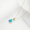 Versatile Personality and Temperament Zircon Necklace Simple Waterdrop Necklaces Fashion Age Reduction Colored Jewelry