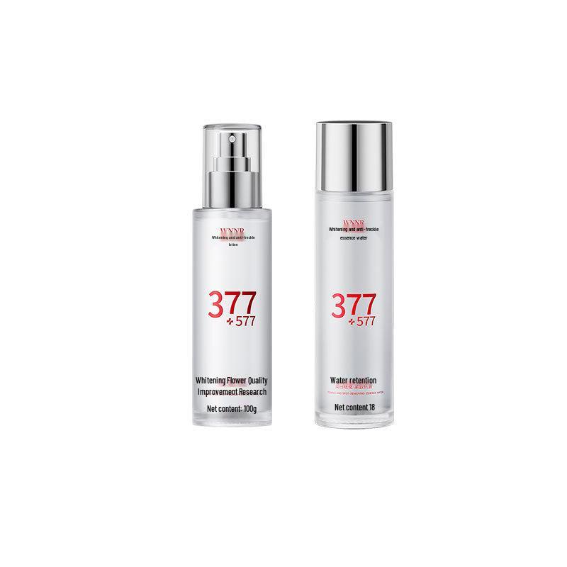 377 Spot-Fading & Brightening Essence Set: Whitening, Hydrating, Anti-Wrinkle, Firming Toner & Moisturizer for Autumn/Winter.
