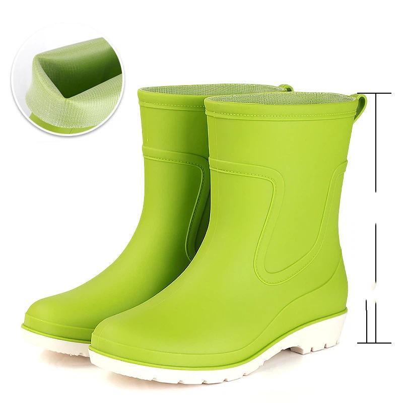 Women's Fashionable Outdoor Anti Slip Midsole Rain Boots And Rubber Shoes