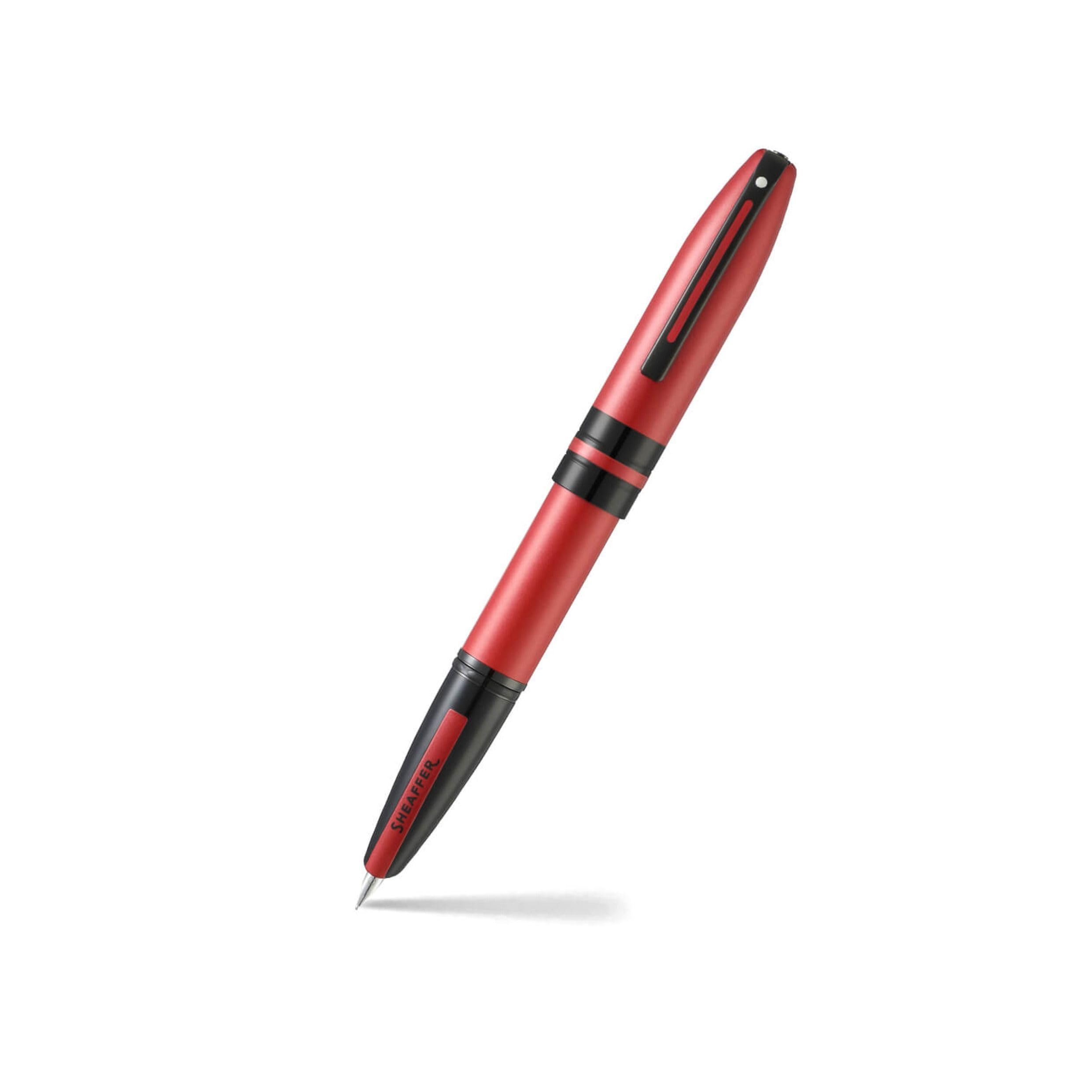 

Sheaffer Icon Metallic Red Fountain Pen with Glossy Black PVD Applied Medium Nib E0911153 - чорний