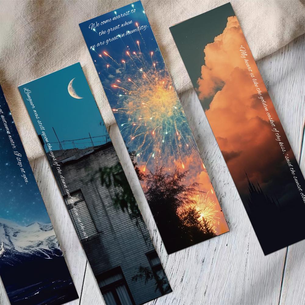 30pcs Roaming The World Bookmark Reading Pages Book Marking Cards Students Use Note Diary Creative Gift Paper Cards To Mark Book