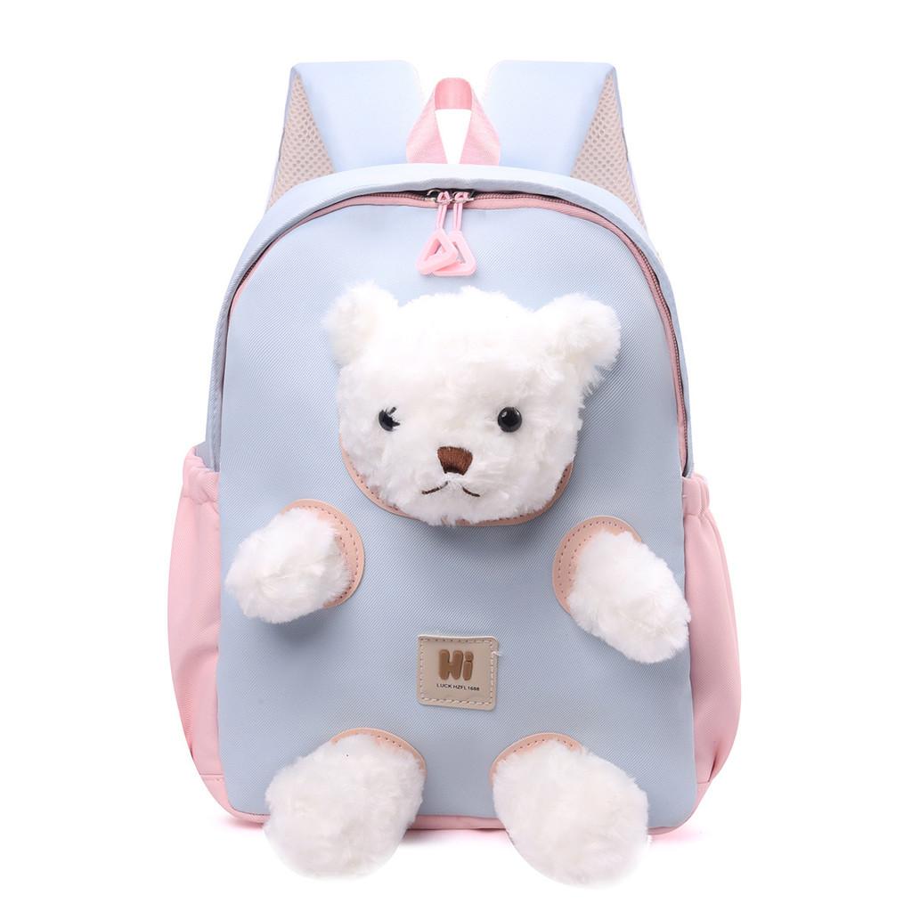 Preschool Kids Backpack With Soft Plush And Functional Baggage For School Use