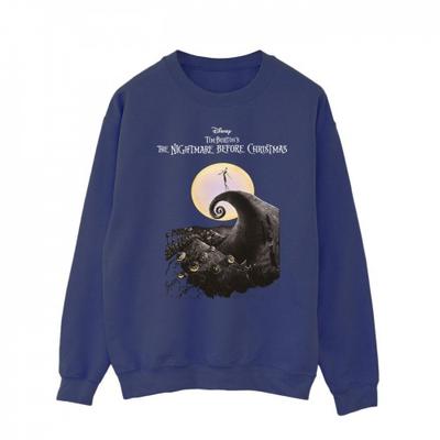 The Nightmare Before Christmas Mens Moon Poster Sweatshirt