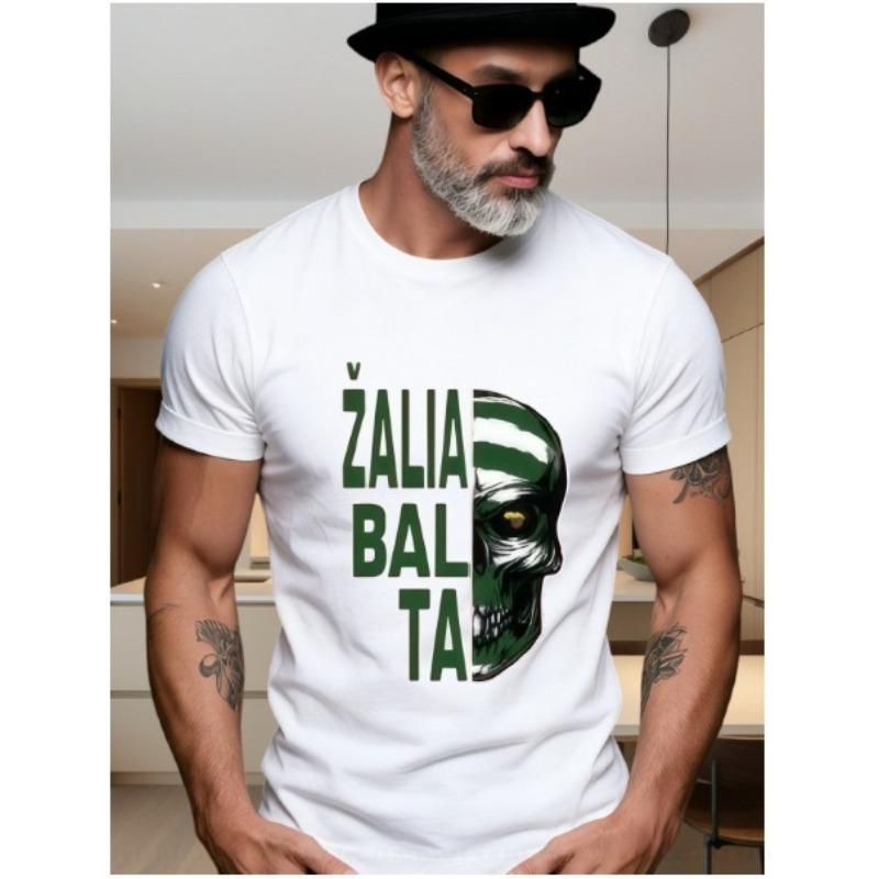 ZALIA BAL TA Green Skull - Print New Men S Fashion T-Shirt, Men S T-Shirt S разноцветный