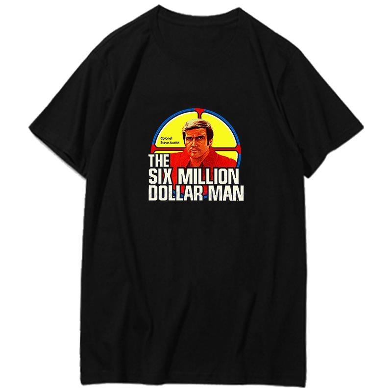 Six Million Dollar Unisex 70s Tv Show Retro Fashion Graphic T Shirts Summer New Shirts And Tshirts Cotton Short Sleeve Tshirts