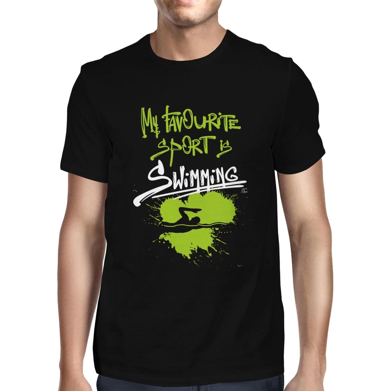 1Tee Mens My Favourite Sport Is Swimming T-Shirt XXL