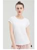 Women's Breathable Summer Sports T-Shirt - Moisture-Wicking, Round Neck, Short Sleeve, Dance & Fitness Style