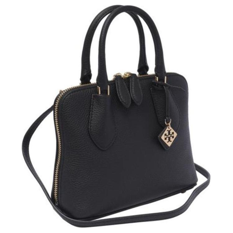 Tory Burch Swing Double Zipper Closure Leather Mini Shoulder Crossbody Bag Women bags Black 155619-001