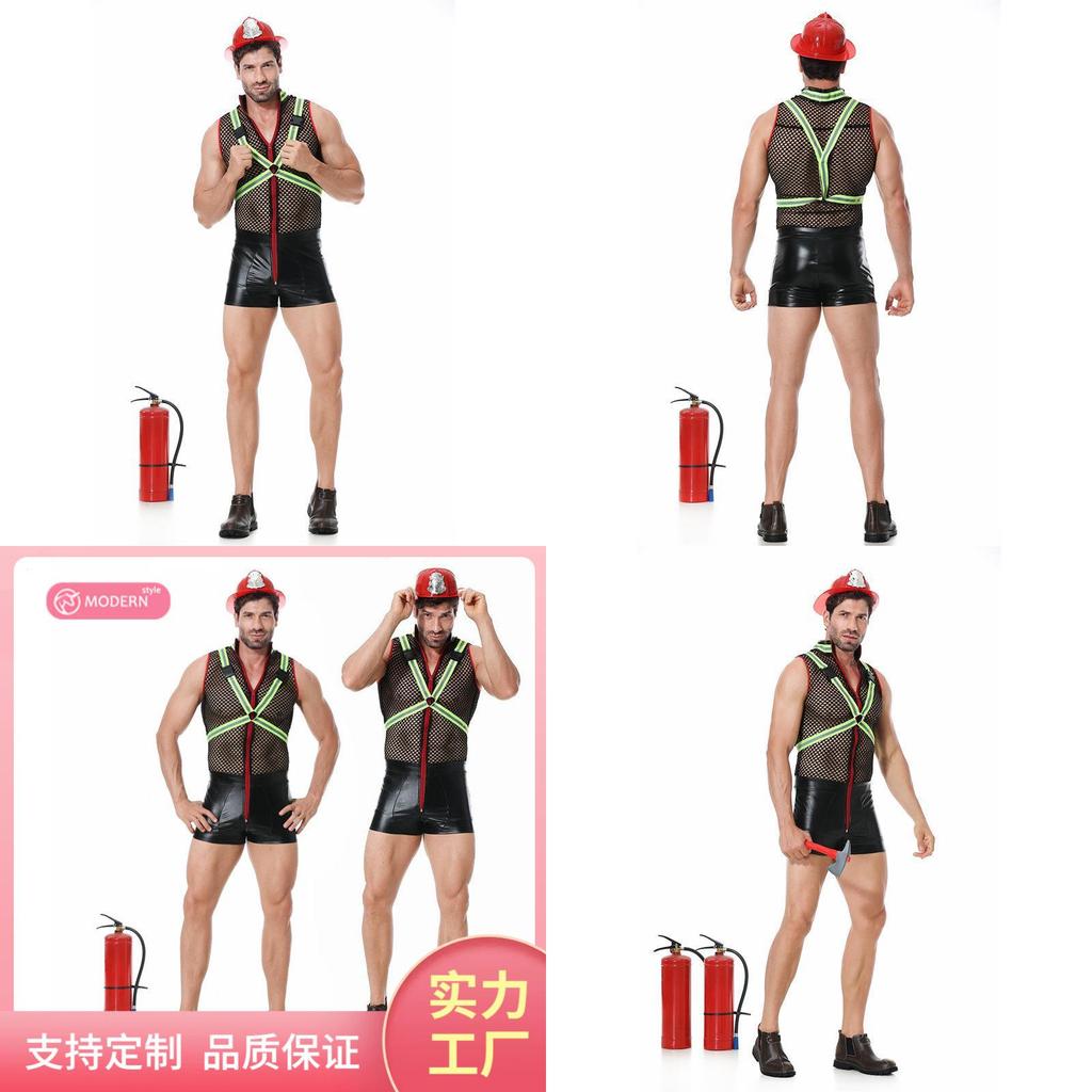 2023 Neues Europäisches Und Amerikanisches Grenzüberschreitendes Herren Feuerwehrmann Rollenspielkostüm Cosplay Performance