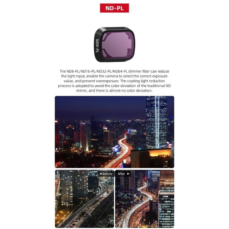 For Mini 3 Pro Lens Filters Series UV ND CPL ND8 ND16 ND32 ND64 Filter Oilproof Scratchproof for Mini 3 Pro Accessory