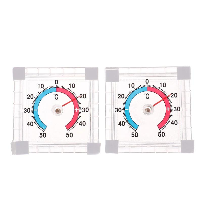 1pc Temperature Thermometer Window Indoor Outdoor Wall Garden Home Graduated Disc Measurement