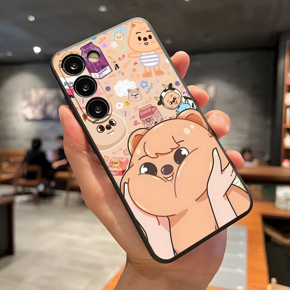 Kpop S-Stray K-Kids Phone Case For Samsung A56 A36 A26 A16 A15 A25 A35 A55 A14 A34 A24 A54 Black Soft Shell