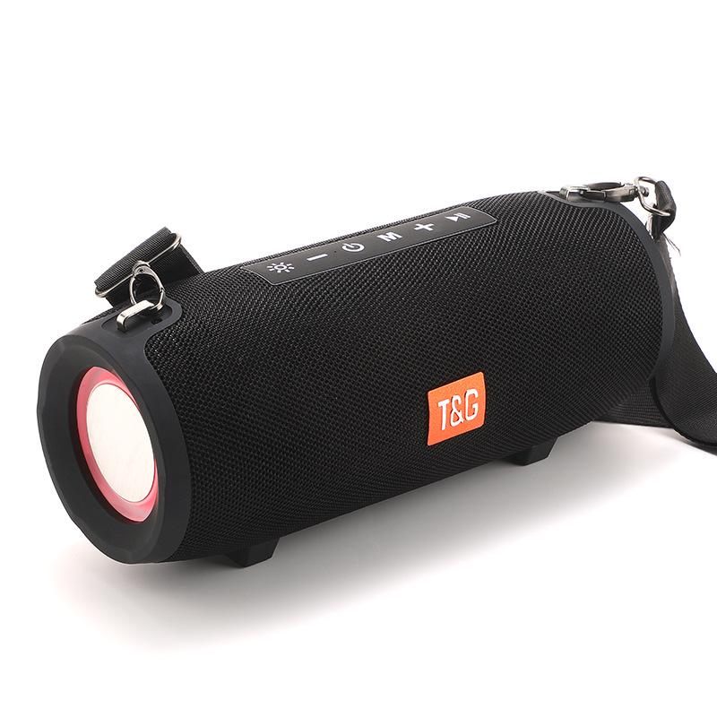 

Bluetooth-динамик War Drum TG322: Портативный уличный сабвуфер с FM и TWS. красный