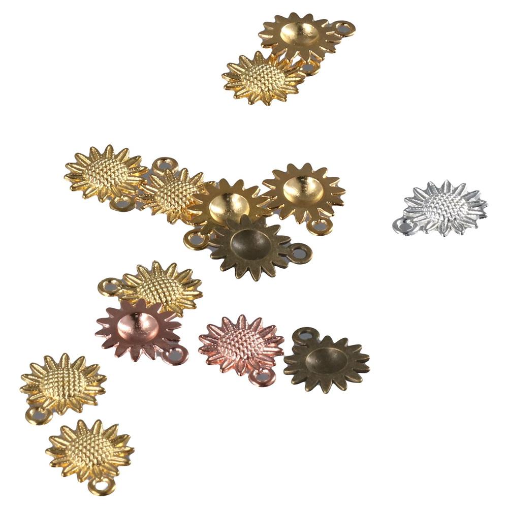 

Alloy Sunflower Charms Pendants Antique Silver Pendant Sunflower Bead DIY Accessories