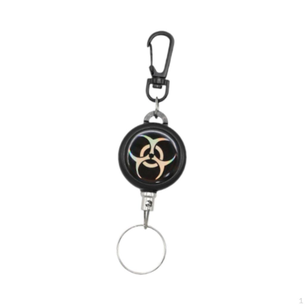 Retractable Keychain Holder Lightweight Multipurpose Key Chain Clip Keyring for Backpack Bags Purse