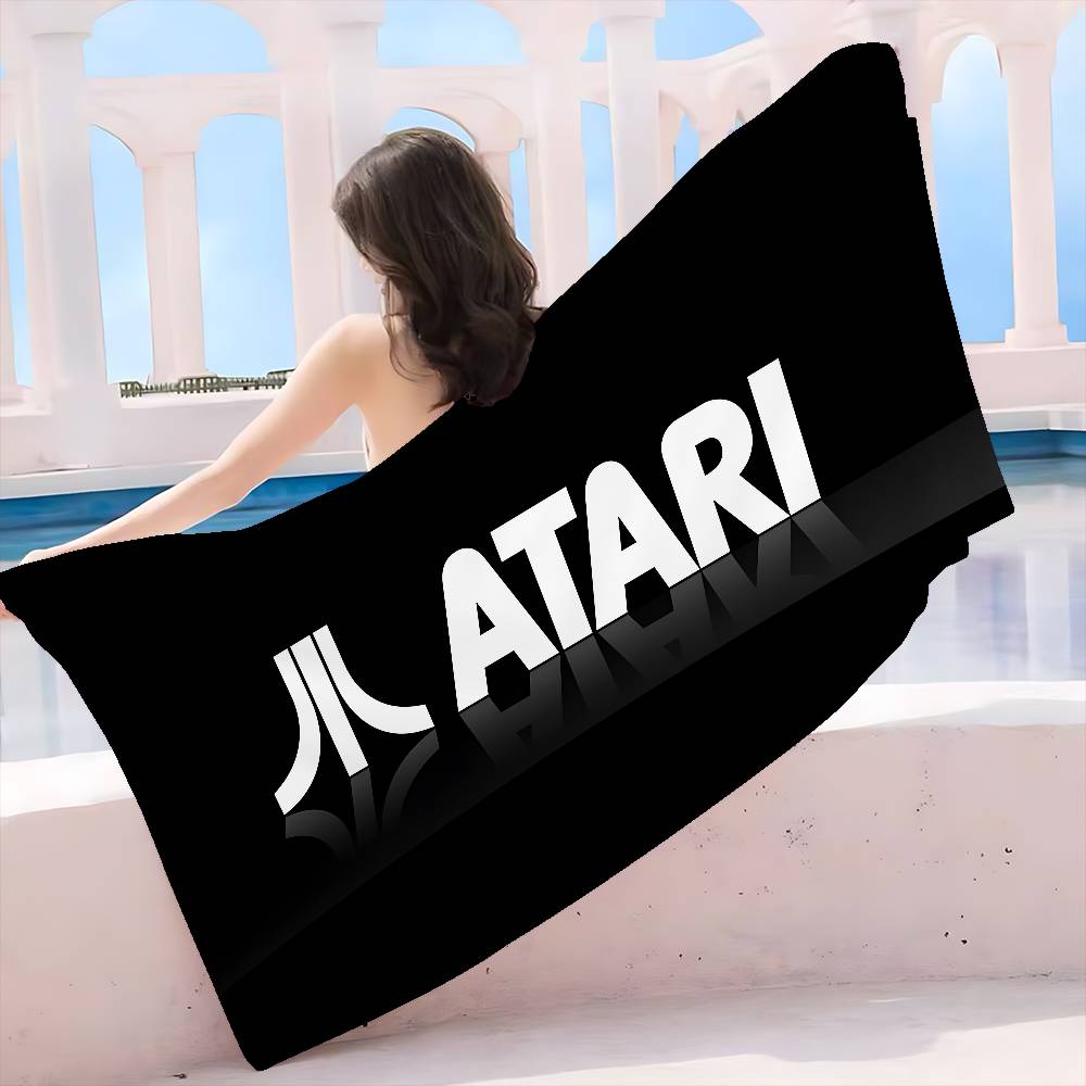 A-Atari Logo Microfiber Beach Towel Absorbent Quick dry Soft Yoga Swimming Resort Mountain Climbing Towel