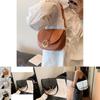 Trendy Vintage Saddle Bag For Women 2023 Fashionable Pu Shoulder Bag With Stitching