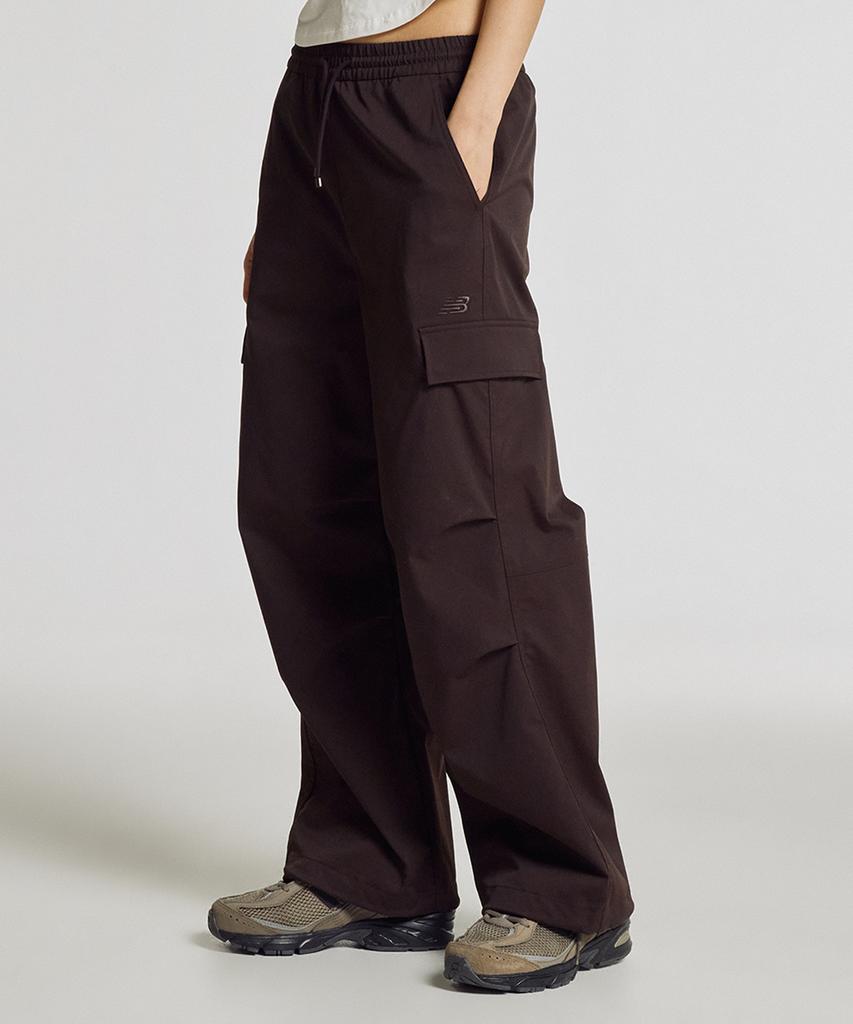 Nyuballanseu Nbntg2W322 / Women Essential Woven Cargo Wide Pants (Brown)