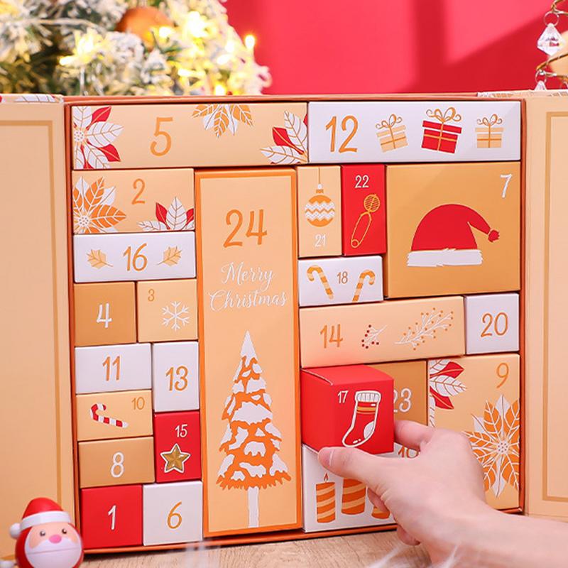 Christmas Countdown Box 24 Grids Adults Made Your Own Advent Calendar  Empty Advent Cardboard Boxes To Fill For Toy Small Models