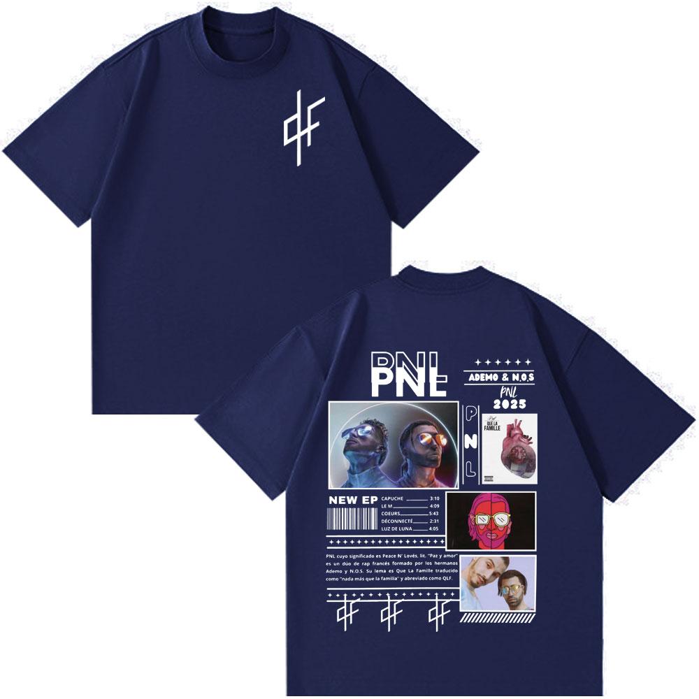 T-shirt Le Monde Chico Album PNL Rapper Francese Stampa Grafica T-shirt Uomo Donna Hip Hop Moda Manica Corta Gotico Punk T-shirt