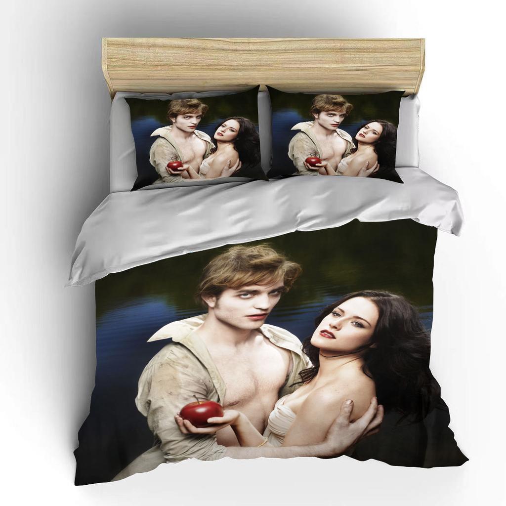 10 Sizes Movie Twilight 3D Bedding Set Character Printed Duvet Cover Fashion Bed Linens For Adults Twin Full Queen King