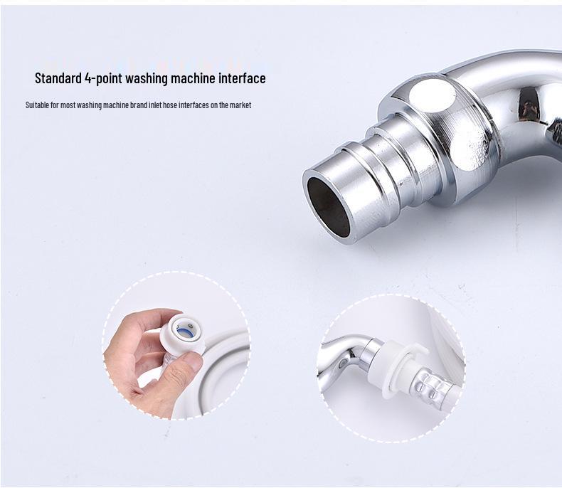 Lockable Outdoor Anti-theft Washing Machine Faucet with Key for Rental Property