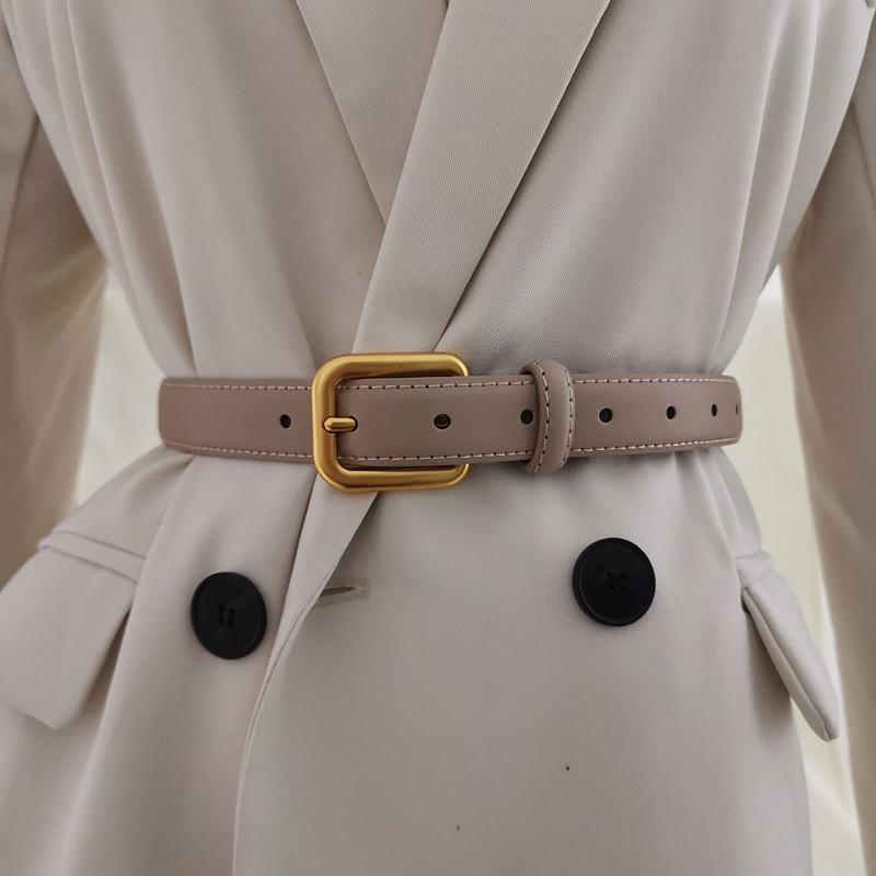 Genuine Leather Womens Belt With Alloy Buckle For Casual And Office Wear