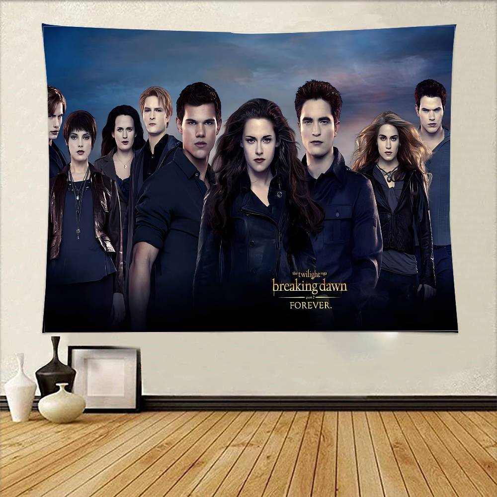 TV Twilight Isabella Edward Cullen Tapestry Wall Hanging Printed Polyester Tapestry INS Decoration Wall Decor