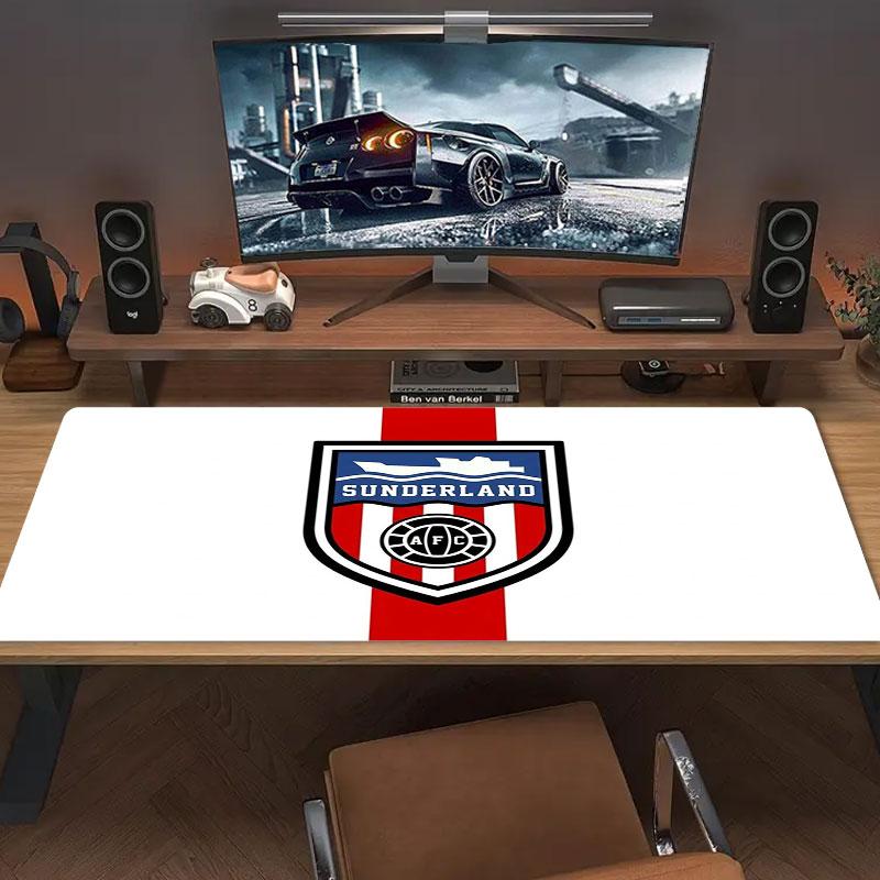 Sunderland Association Football Club Logo Large Size Mouse Pad Large Gaming Table Cushion Non-slip Laptop Tablet Big Mousepad XXL Mat Mini PC Playmat 